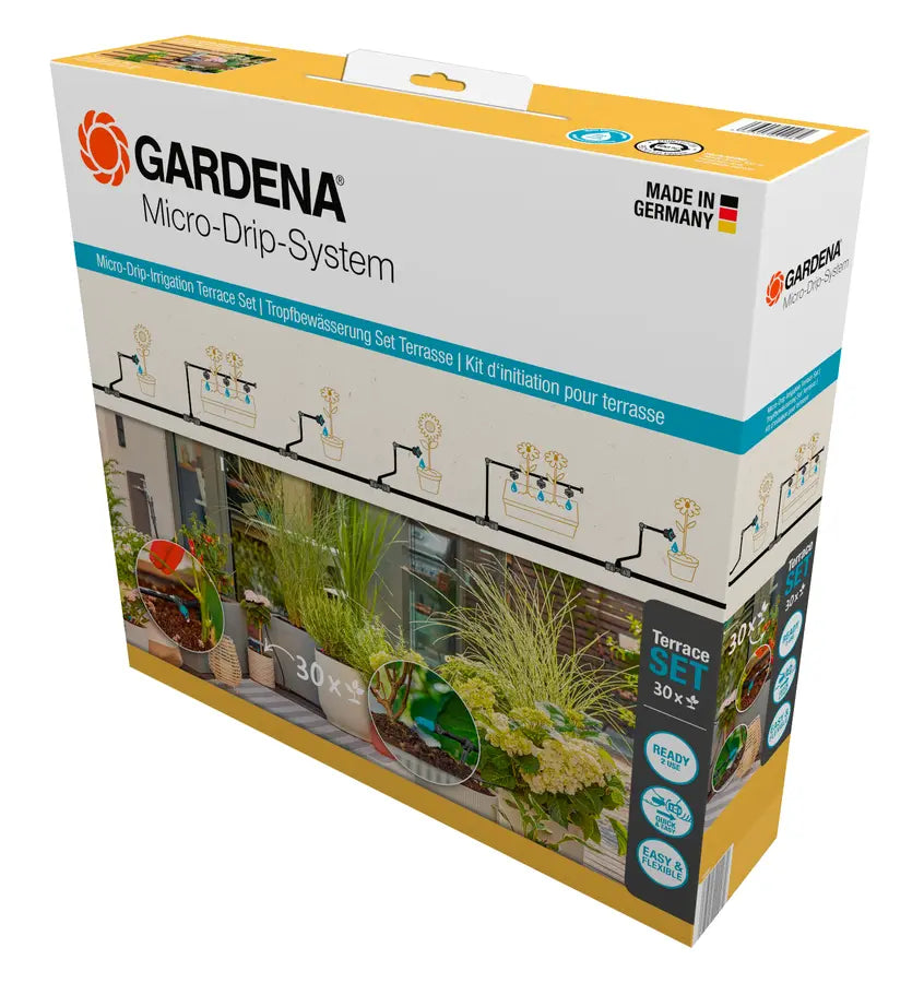 GARDENA Micro-Drip-Irrigation Terrace Starter Set (30 plants)