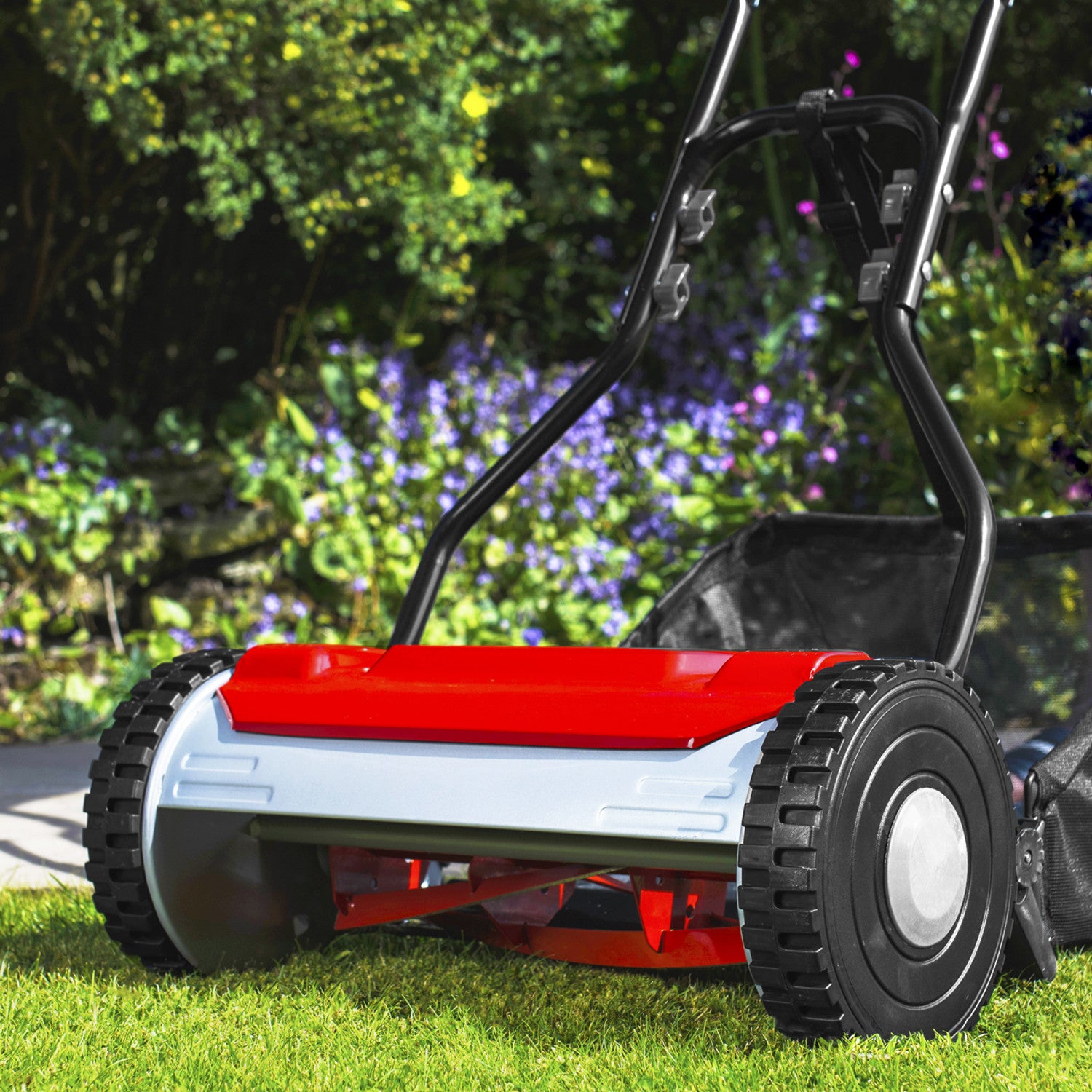 Cobra HM381 15" Hand Cylinder Mower with Grass Collector