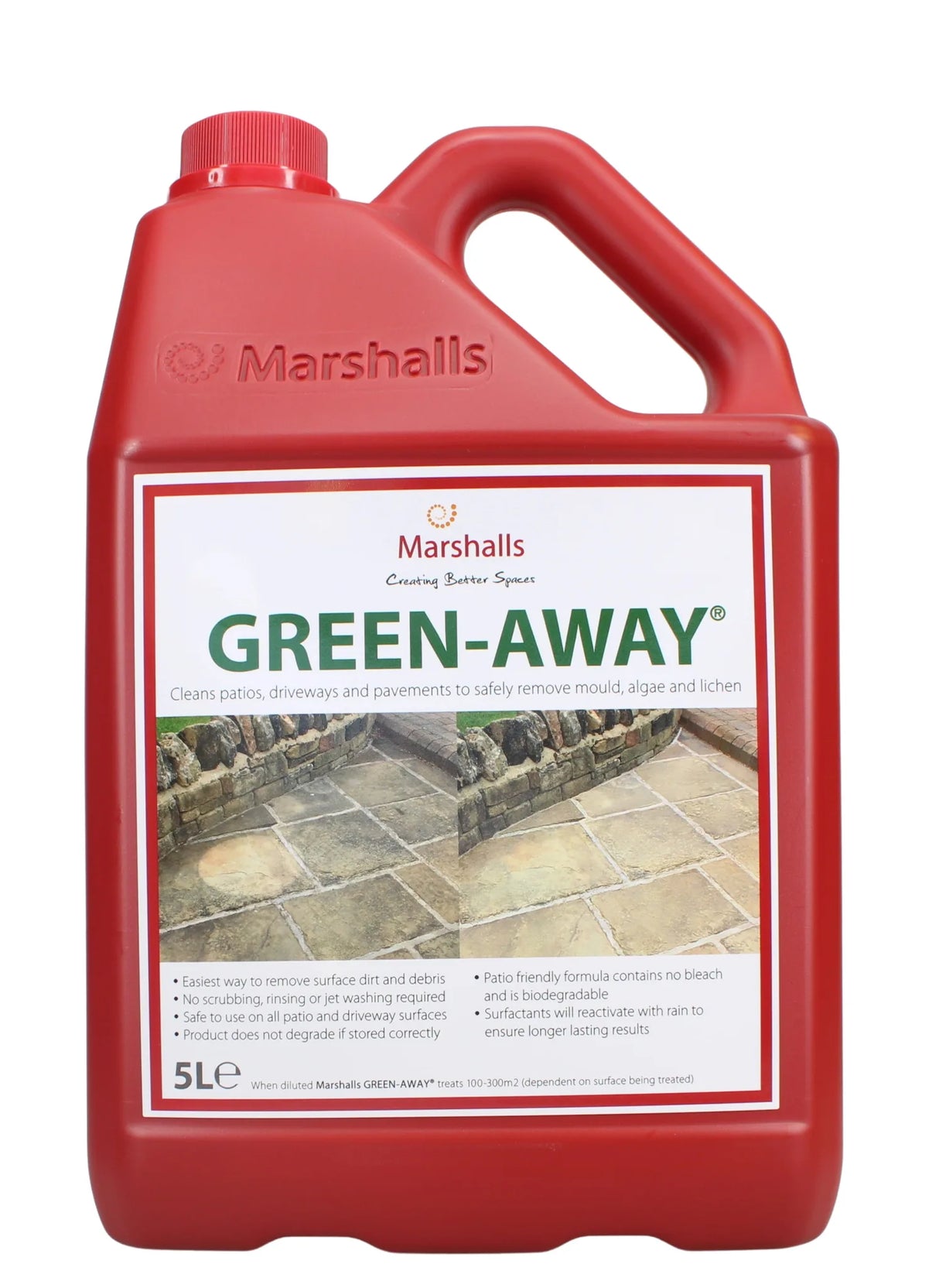 Marshalls Green-Away® mould, algae and lichen remover 5L