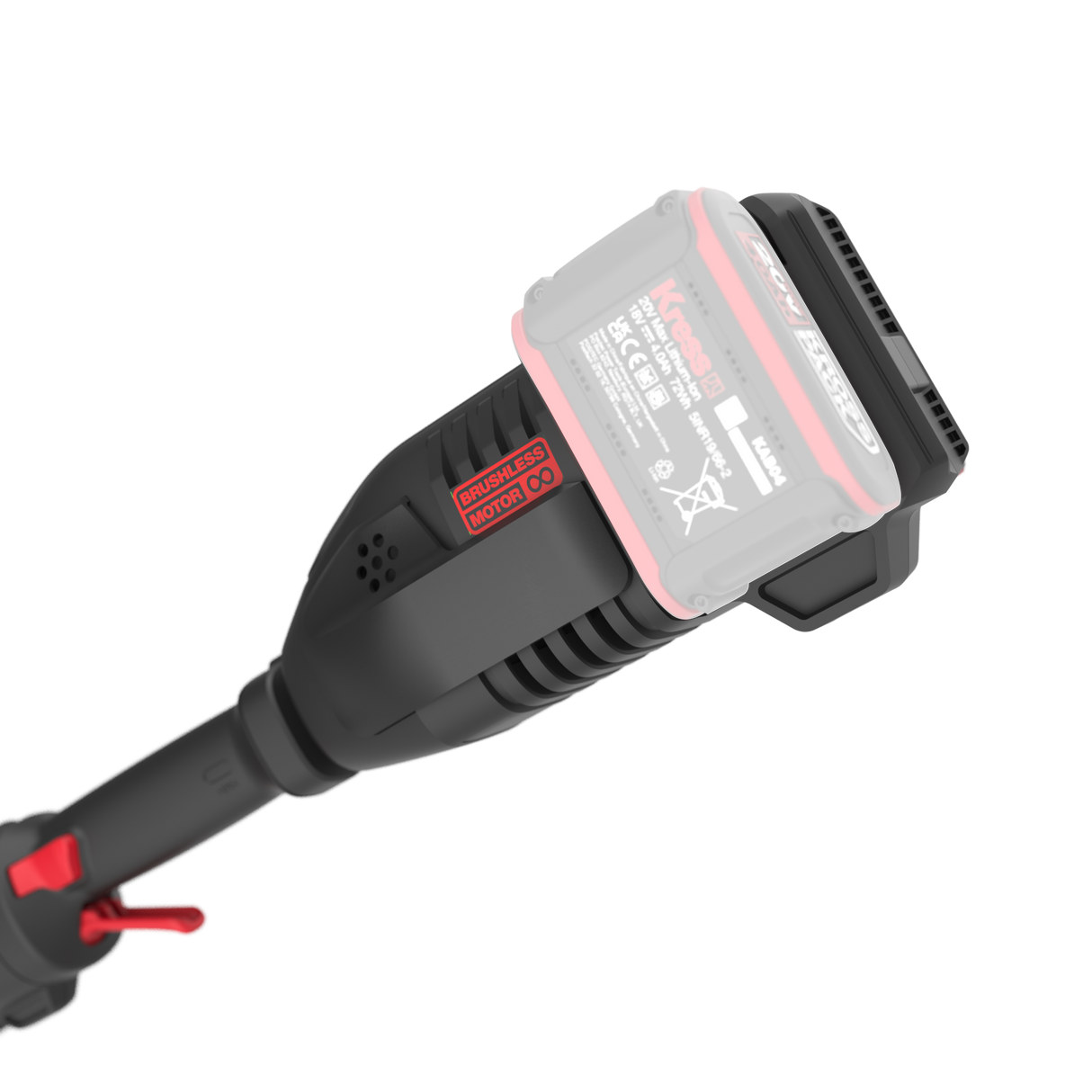 KG155E.9 Kress 40 V 38cm Cordless Brushless Attachment-Capable Grass Trimmer/Brush Cutter - Tool Only