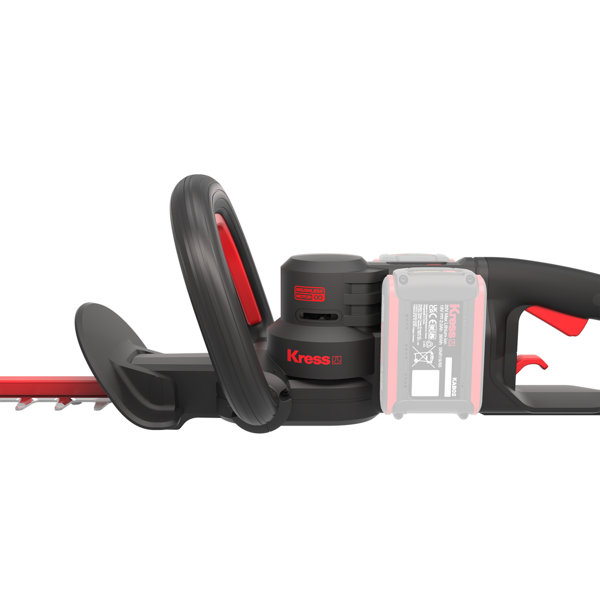 Kress Special Bundle! KG285 Kress 40V 61cm Brushless Hedge Trimmer - with 4 x 2.0Ah Batteries & 4A Dual Port Charge