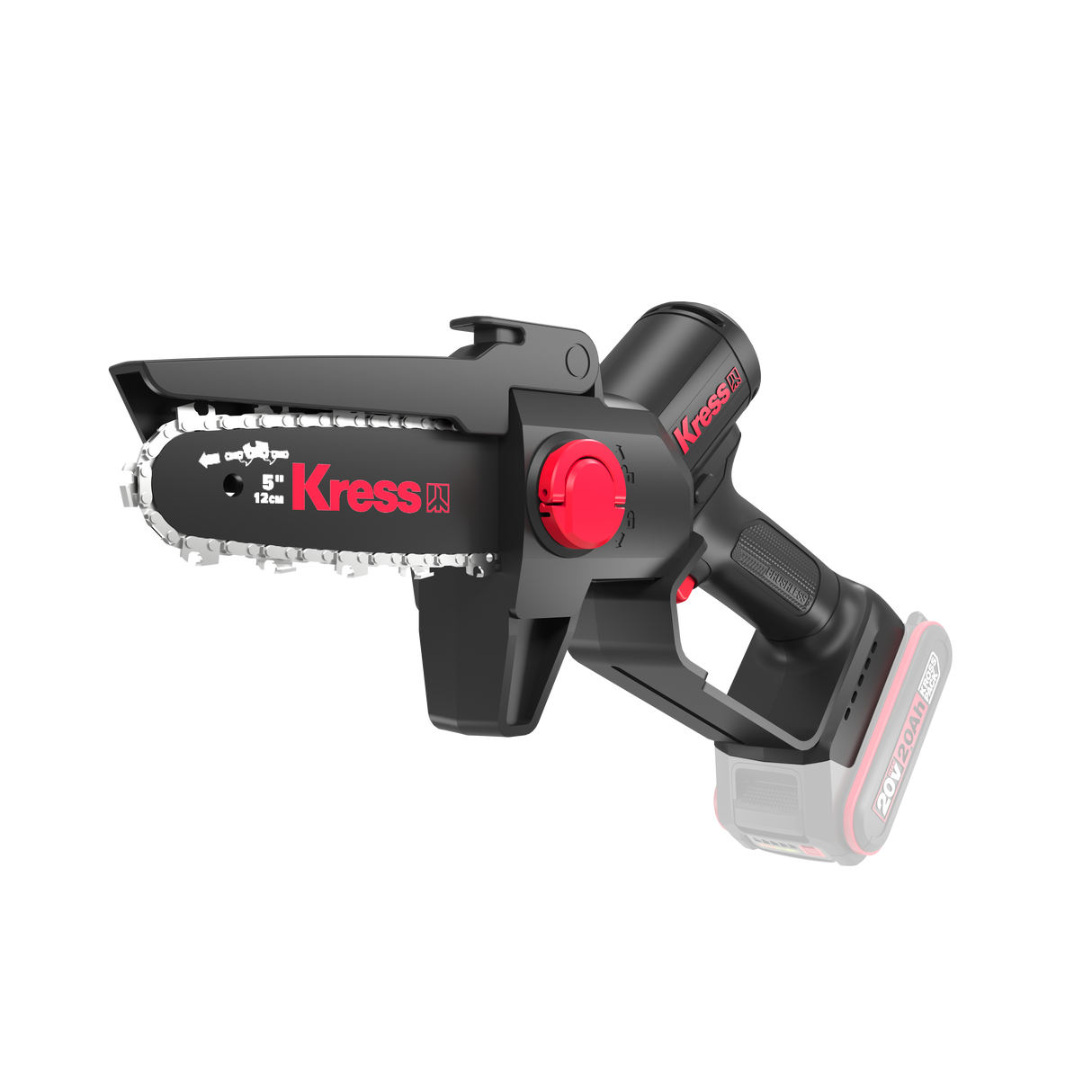 Kress Special Bundle! KG343E Kress 20 V 12 cm brushless Pruning Saw - with 2 x 2Ah Battery and 1 x 2A Charger