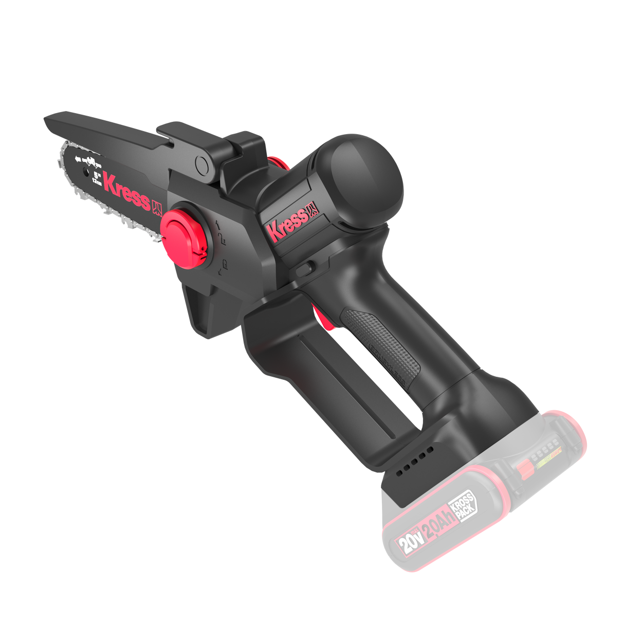 KG343E.9 Kress 20 V 12cm Brushless One-Hand Chainsaw - Tool Only