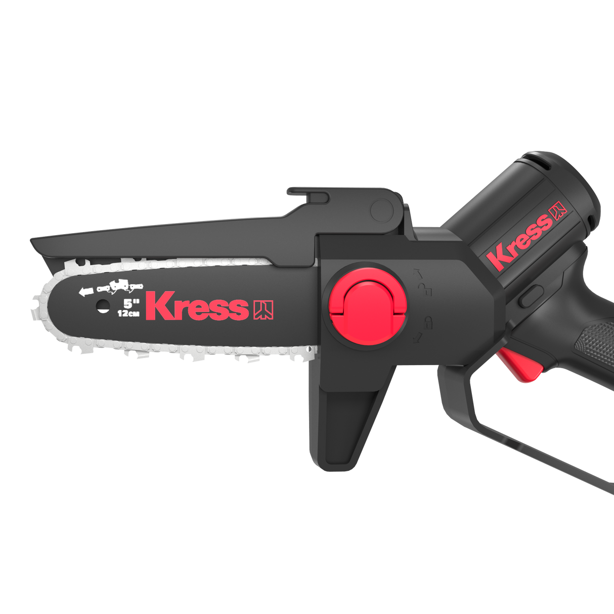 KG343E.9 Kress 20 V 12cm Brushless One-Hand Chainsaw - Tool Only