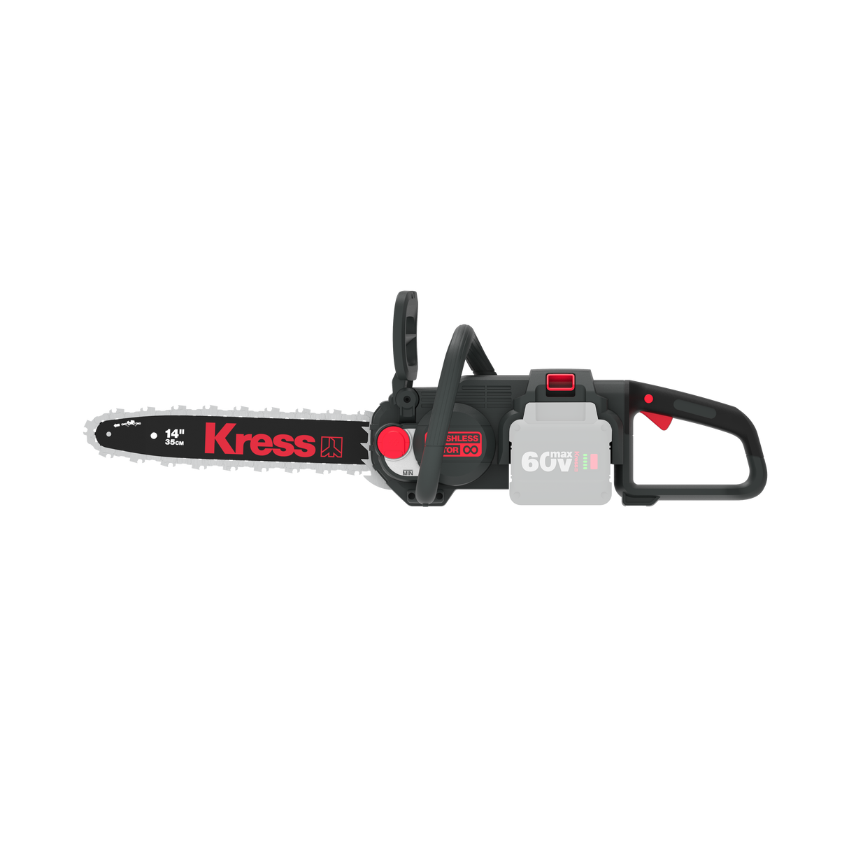 KG367E.9 Kress 60 V 35cm Brushless Chainsaw - Tool Only