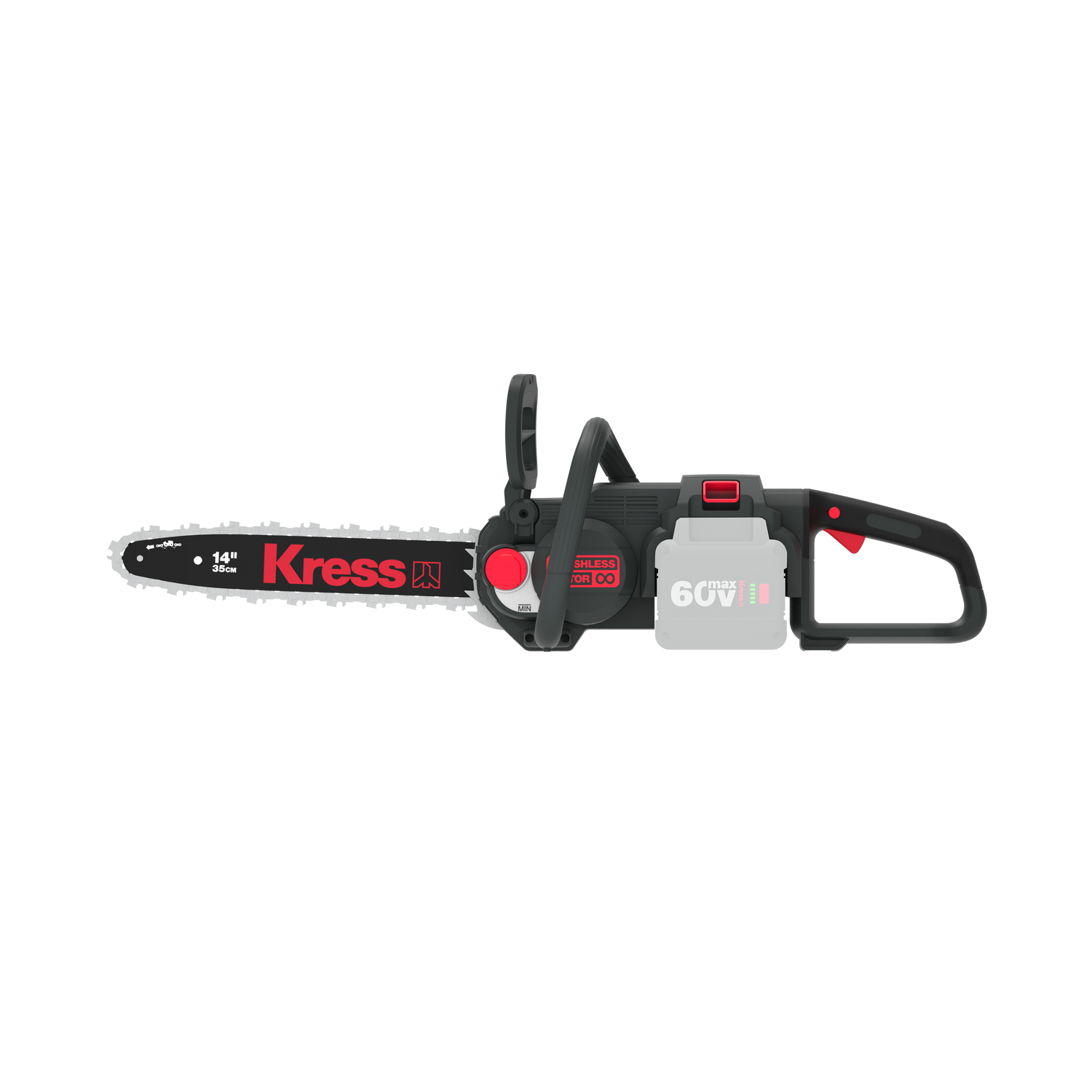 KG367E.9 Kress 60 V 35cm Brushless Chainsaw - Tool Only