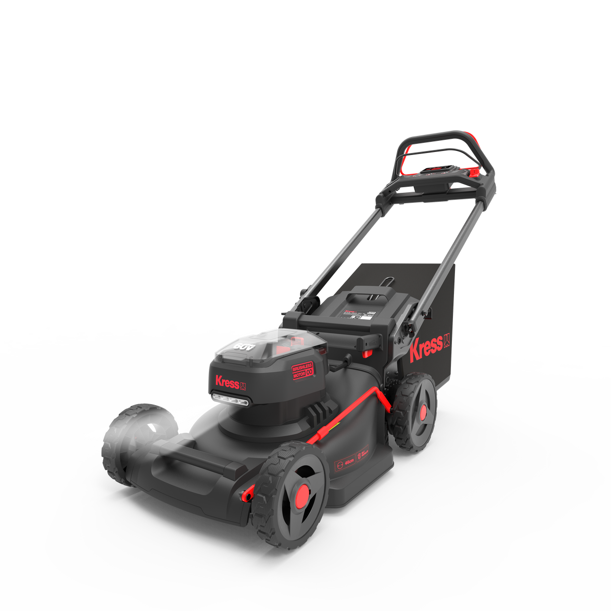 Kress Special Bundle! KG757E Kress 60V 46cm Brushless Self-Propelled Lawn Mower - with 2 x 4.0Ah Batteries & 1 x 5A Charger