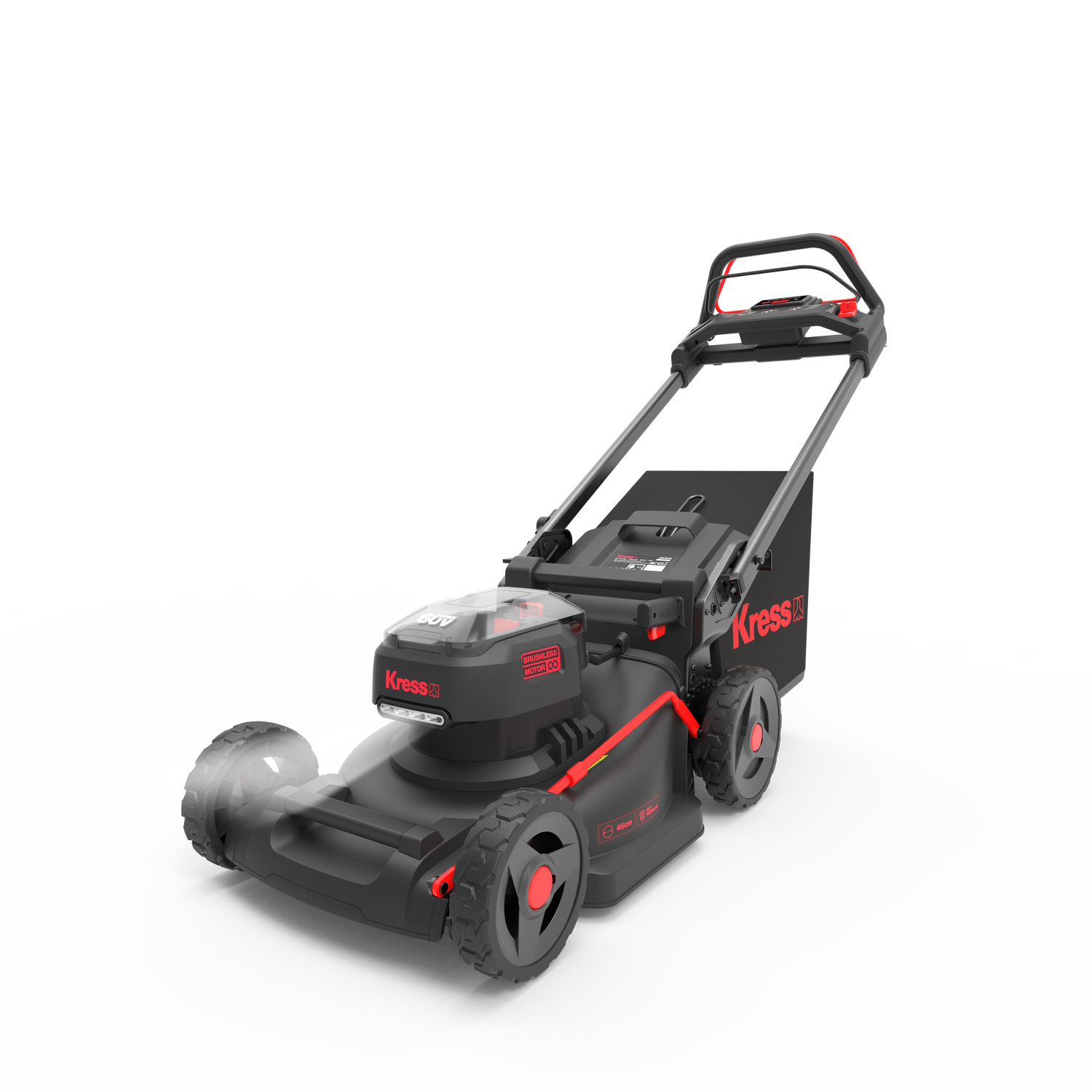 Kress Special Bundle! KG757E Kress 60V 46cm Brushless Self-Propelled Lawn Mower - with 2 x 4.0Ah Batteries & 1 x 5A Charger
