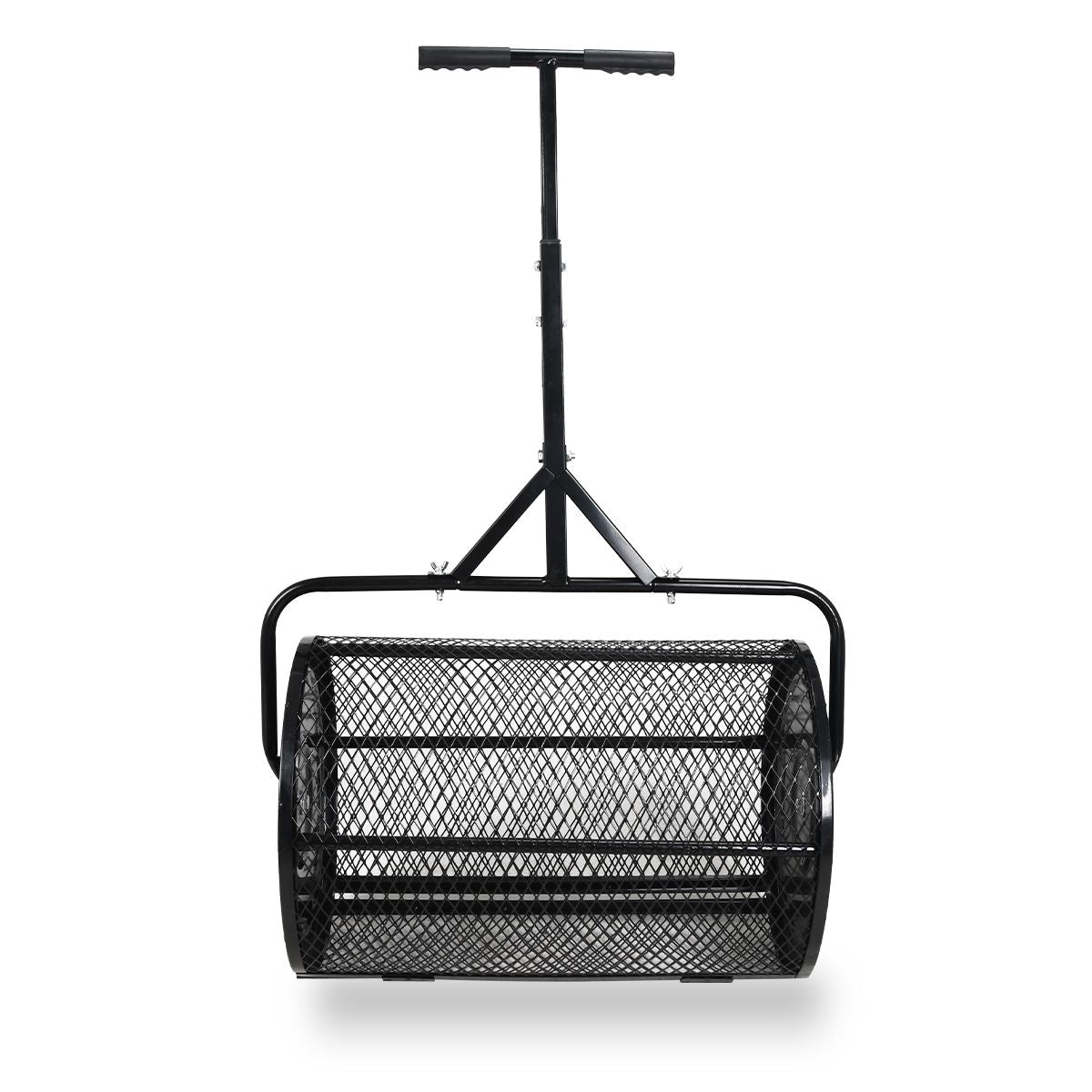 24" Steel Compost Spreader Roller – Effortless Lawn Top Dressing & Overseeding