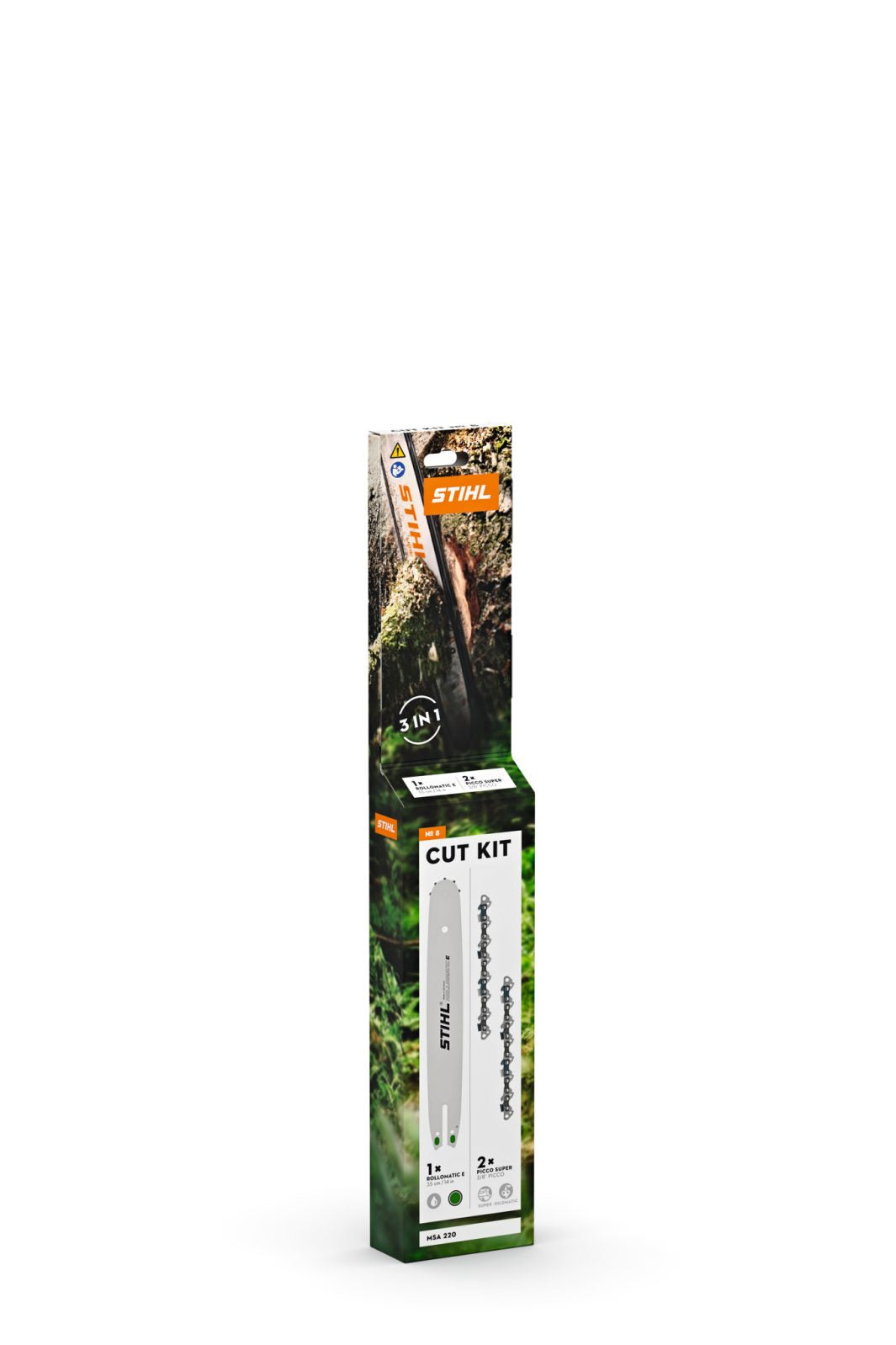 STIHL Cut Kit 8 for MSA220, MS201 (35cm/14", 3⁄8" P, 1.3, PS3)