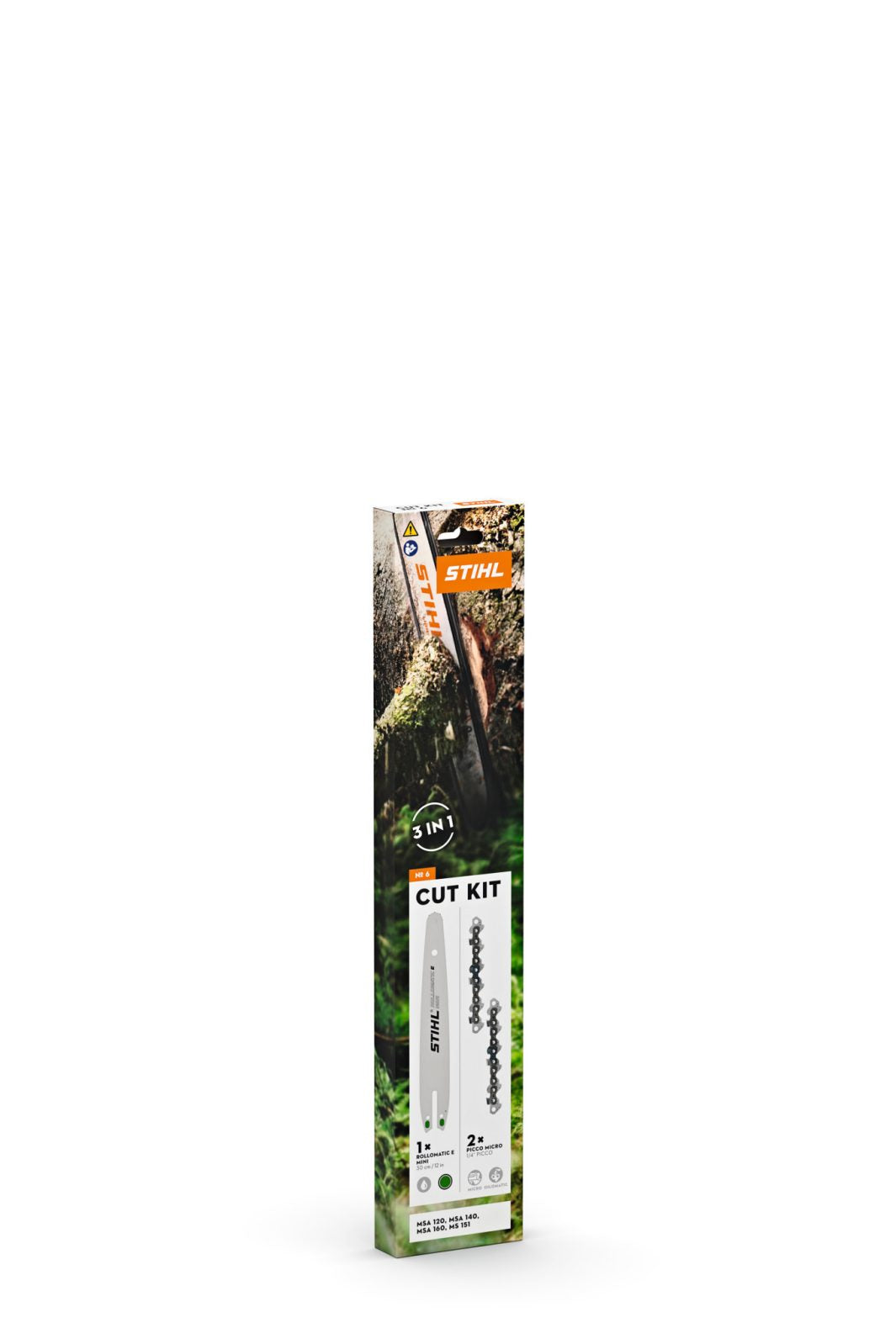 STIHL Cut Kit 6 for MSA60, MSA70, MSA120, MSA140, MSA160, MS151, HTA66, HTA86, HT103, HT133 (30cm/12", 1⁄4" P, 1.1, PM3)
