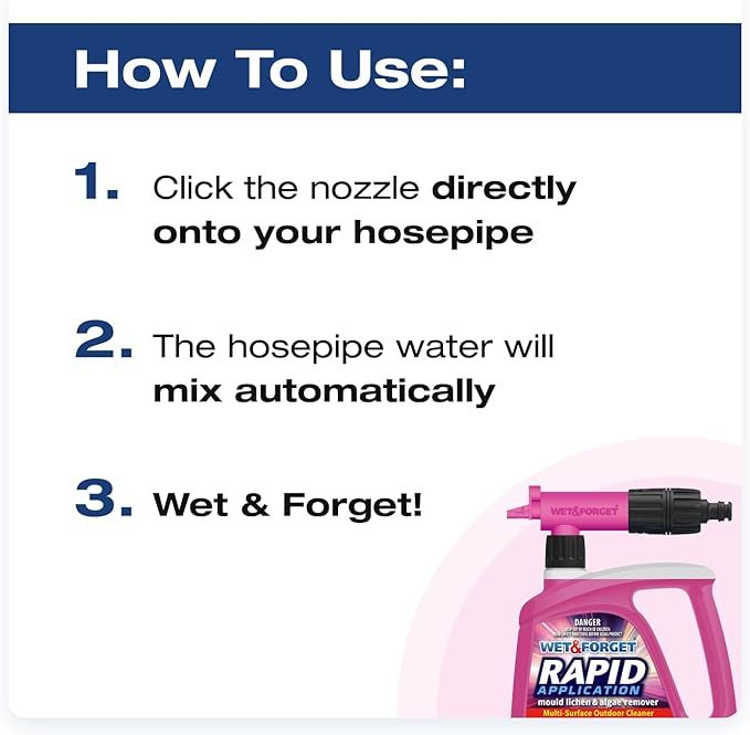 MULTIBUY Wet & Forget Rapid MultiBuy - Buy more and save more! 2L Concentrate
