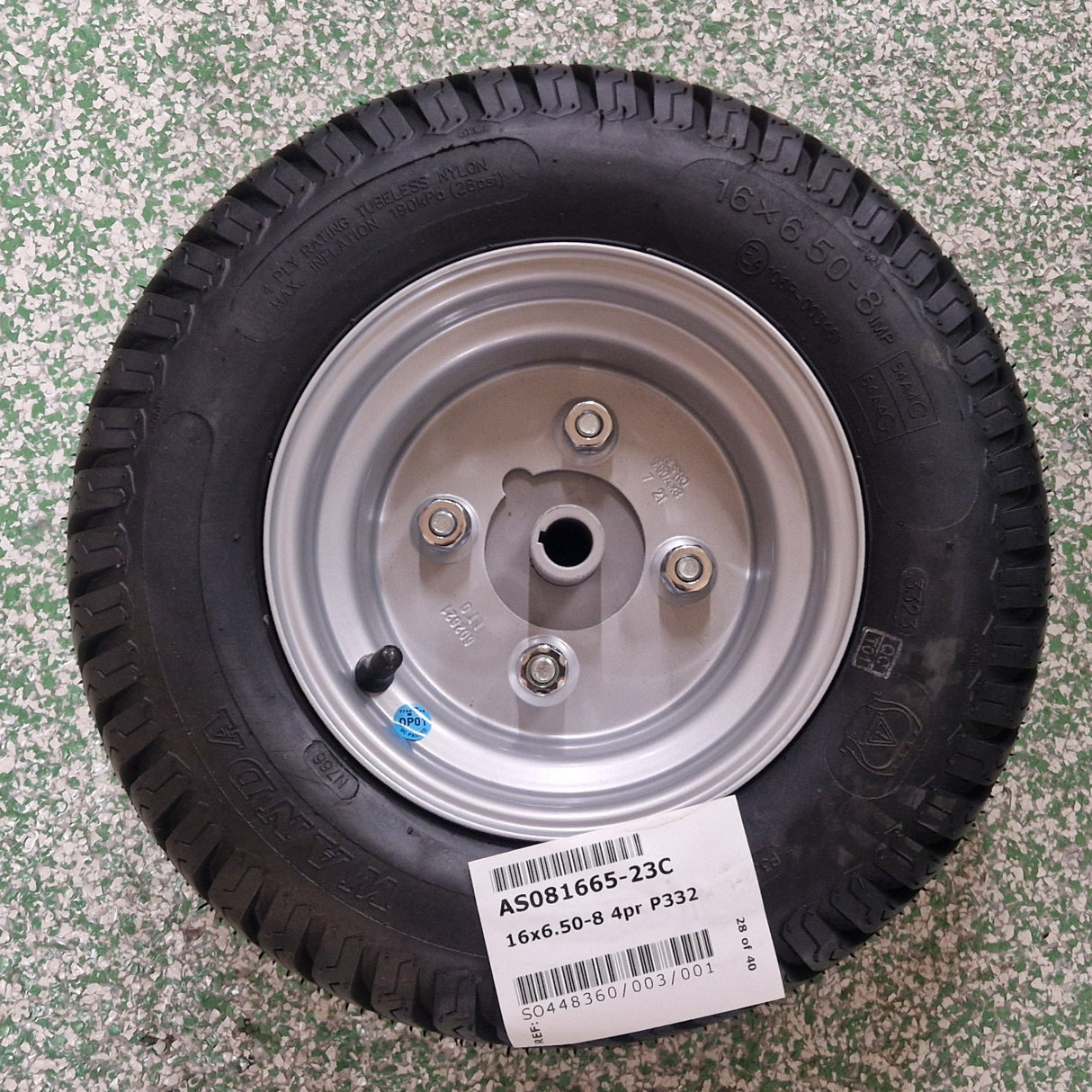Countax / Westwood 16x6.50-8 Ride On Mower Front Wheel & Tyre