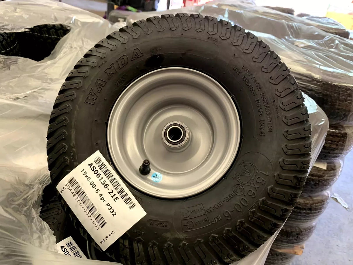Countax / Westwood 15x6.00-6 Ride On Mower Front Wheel & Tyre