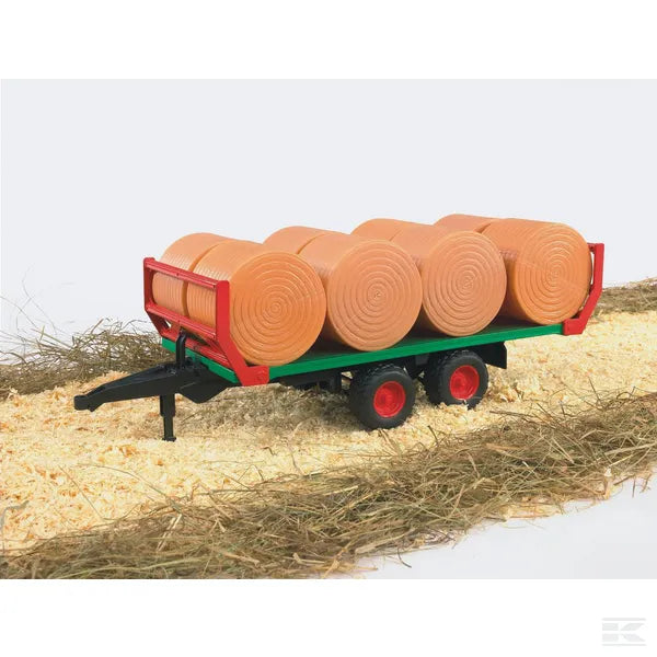 Bruder Toys Hummer Roundbale trailer with 8 bales