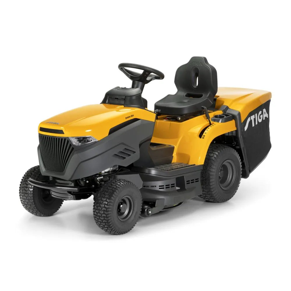 NEW UPDATED MODEL - Stiga Estate 384 Ride-On Lawnmower with Collector 34"