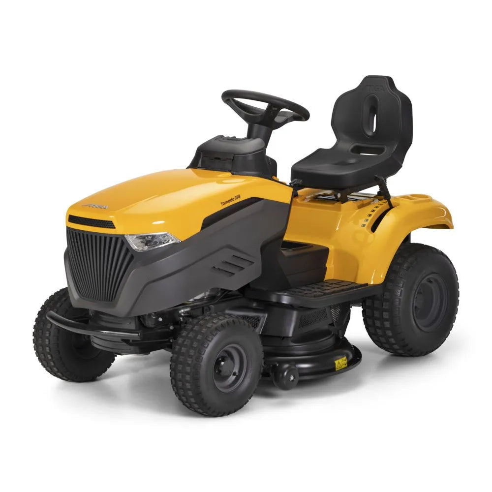 NEW UPDATED MODEL Stiga Tornado 398 Side-Discharge Ride-On Lawnmower 39"