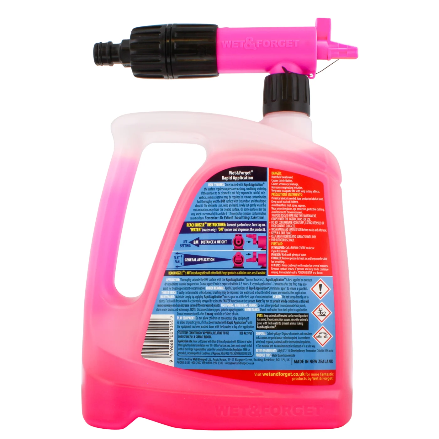 MULTIBUY - Wet & Forget Rapid Outdoor Mould, Lichen & Algae Remover 2L Concentrate