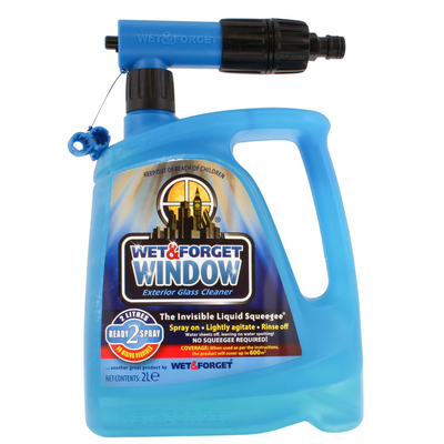 Wet & Forget Exterior Glass & Window Cleaner 2L Concentrate