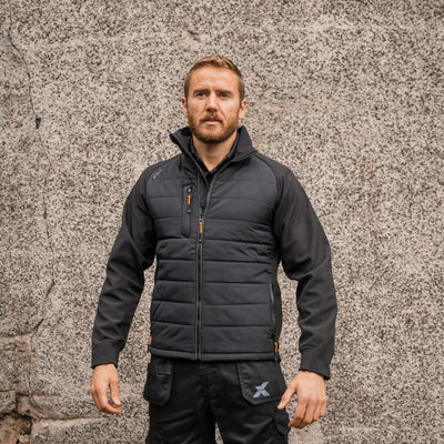 Xpert Pro Rip-Stop Insulated Hybrid Jacket - Black