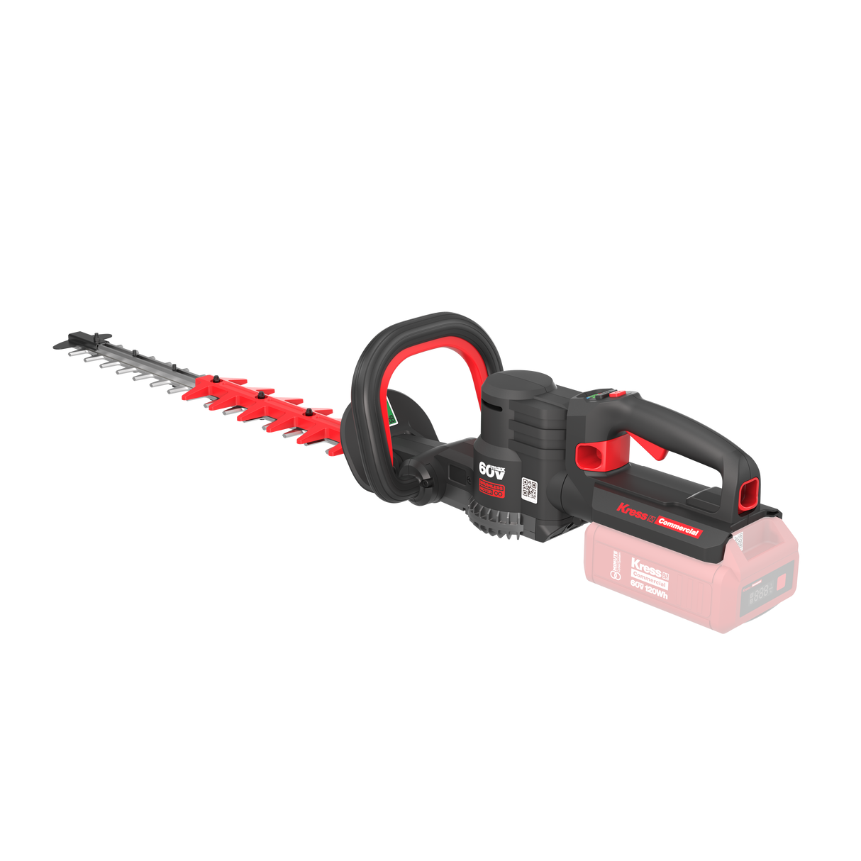 Kress Commercial Special Bundle! KC200.9 Kress 60V 63cm Hedge Trimmer - with 1x 4.Ah CyberPack Nano Battery and 1x 5A Charger