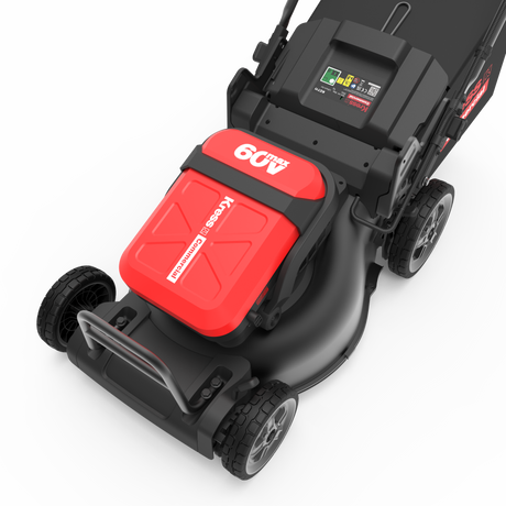 Kress Commercial Special Bundle! KC711.9 Kress 60V 51cm Lawn Mower - with 1x 660wh 11A CyberPack Battery and 1x CyberPlug AC-DC charger