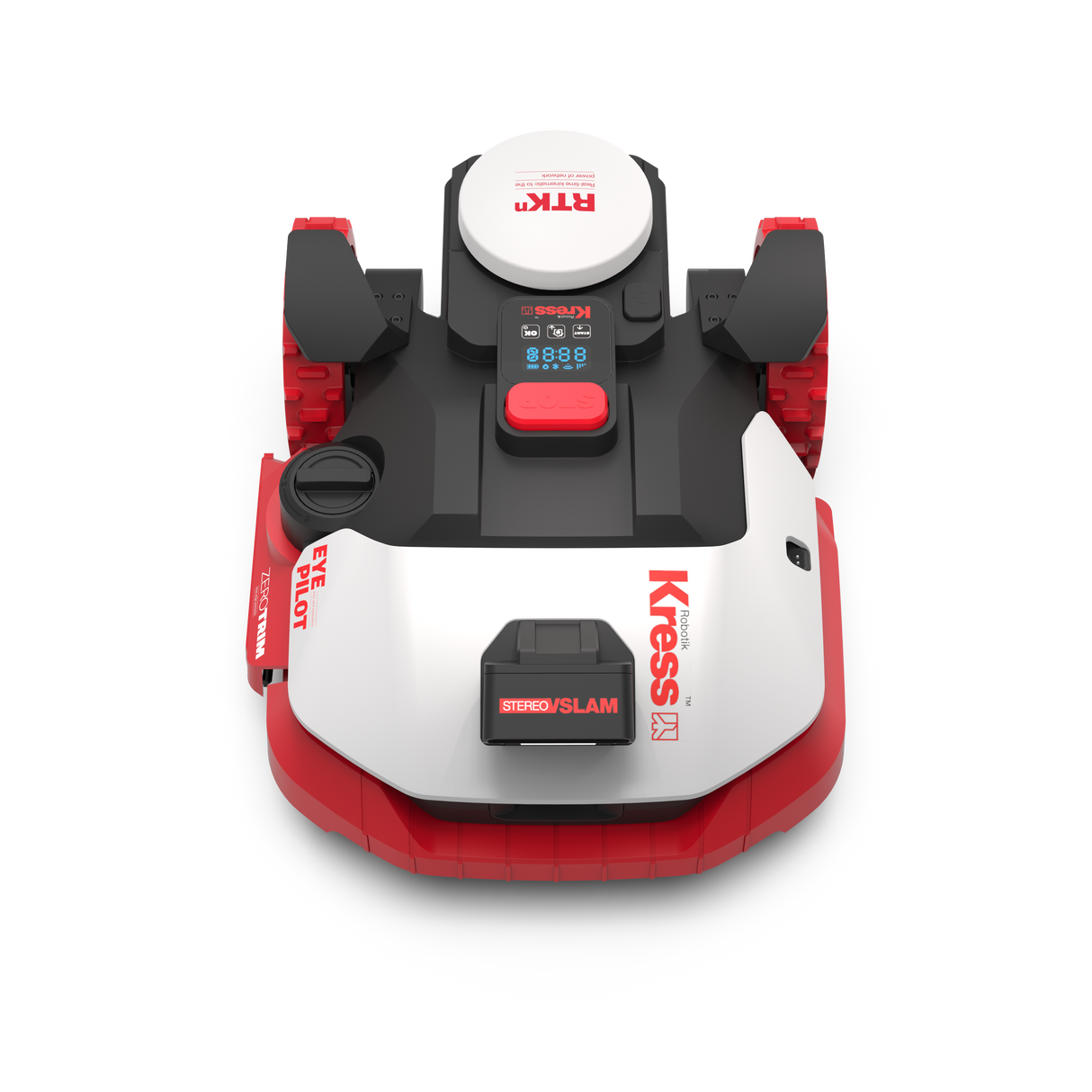 Kress KR274E EyePilot RTKⁿ AI Robotic Lawn Mower with Stereo VSLAM Camera + ZeroTrim - 5000m²
