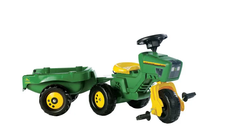 John Deere Pedal Tractor with Trailer