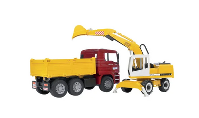 MAN Construction Truck and Excavator