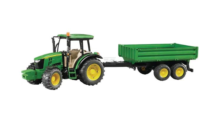 John Deere 5115M with Trailer