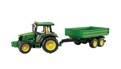 John Deere 5115M with Trailer