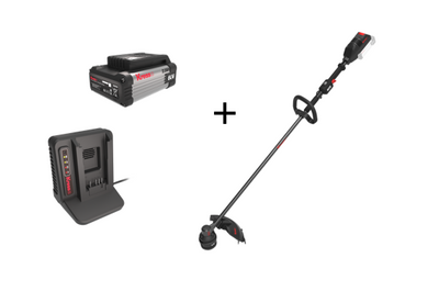 Kress Special Bundle! KG160E Kress 60V 38 cm Grass Trimmer - with 1 x 2.Ah Batteries and 1x 3A Charger