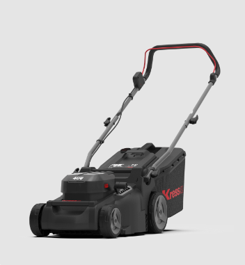 Kress Special Bundle! KG745 Kress 40 V 37cm Cordless Brushless Push Lawn mower - with 4 x 4.0Ah Batteries & 1 x 4A Dual Port Charger