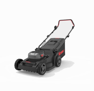 Kress Special Bundle! KG748 Kress Brushless Push Mower - with 4 x 4.0Ah Batteries & 1 x 4A Dual Port Charger