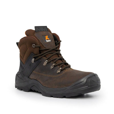 Xpert Warrior S3 Safety Laced Boots Brown