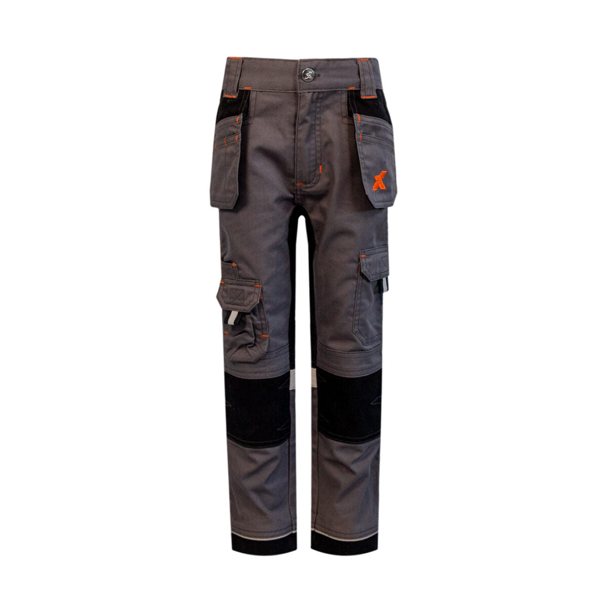 Kids Xpert Pro Junior Stretch Work Trouser Grey/Black