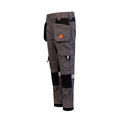 Kids Xpert Pro Junior Stretch Work Trouser Grey/Black