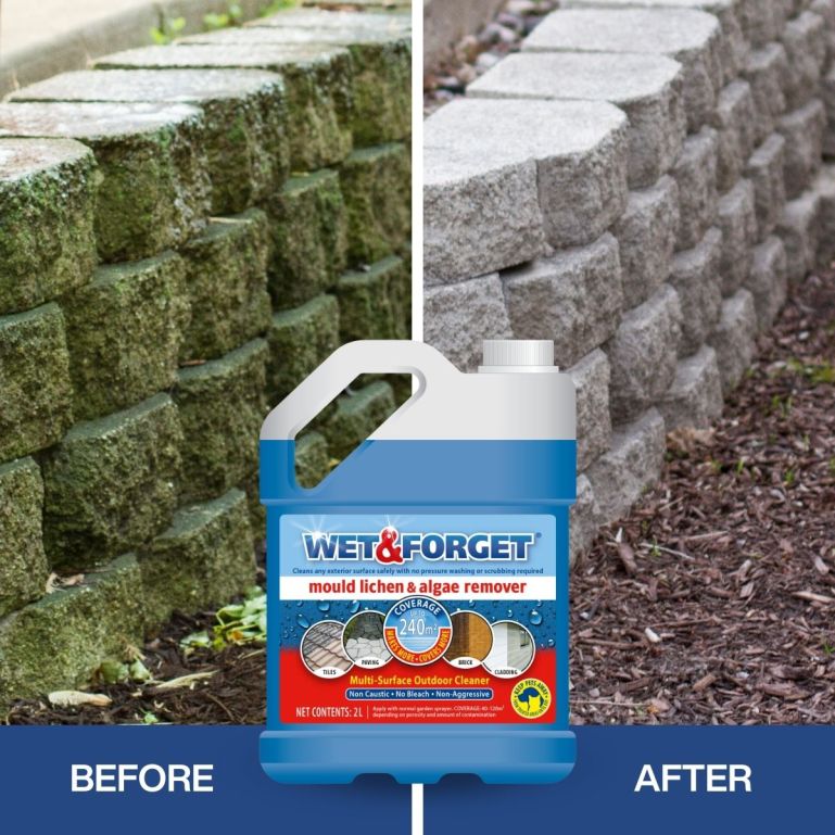 Wet & Forget Outdoor Mould, Lichen & Algae Remover 4L