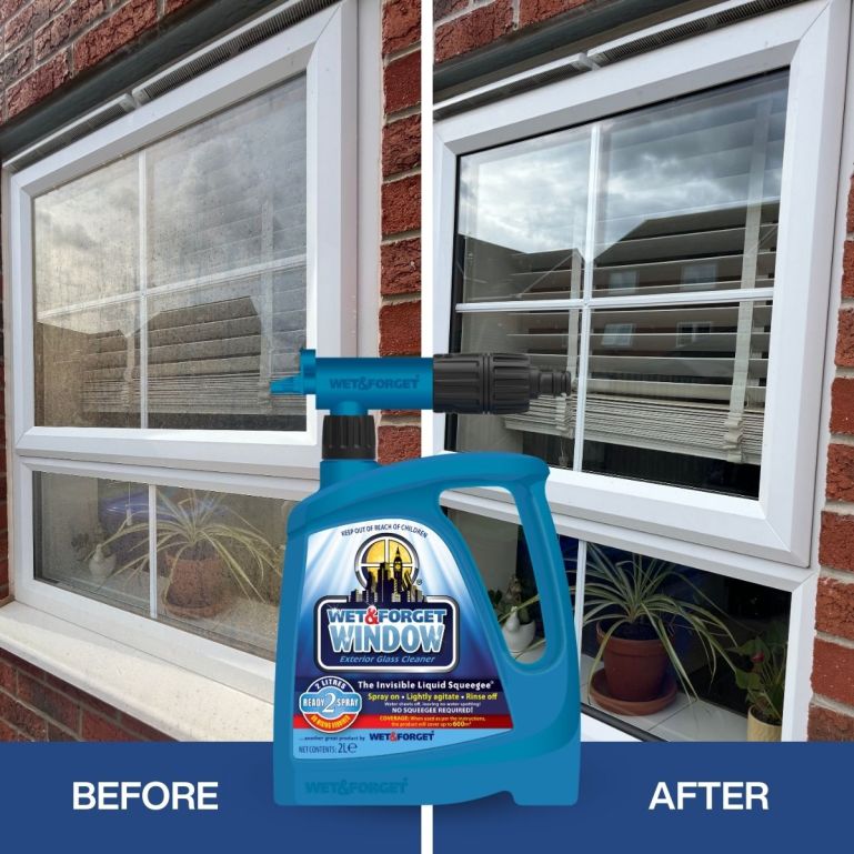 Wet & Forget Exterior Glass & Window Cleaner 2L Concentrate