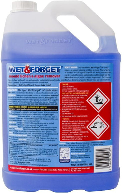 MULTIBUY Wet & Forget Outdoor Mould, Lichen & Algae Remover 4L