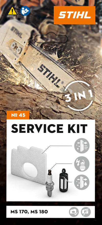 STIHL Service Kit 45: For MS170 and MS180 (2-MIX)