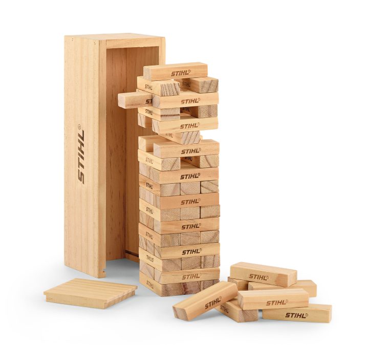 STIHL Wooden Stacking Tower Game