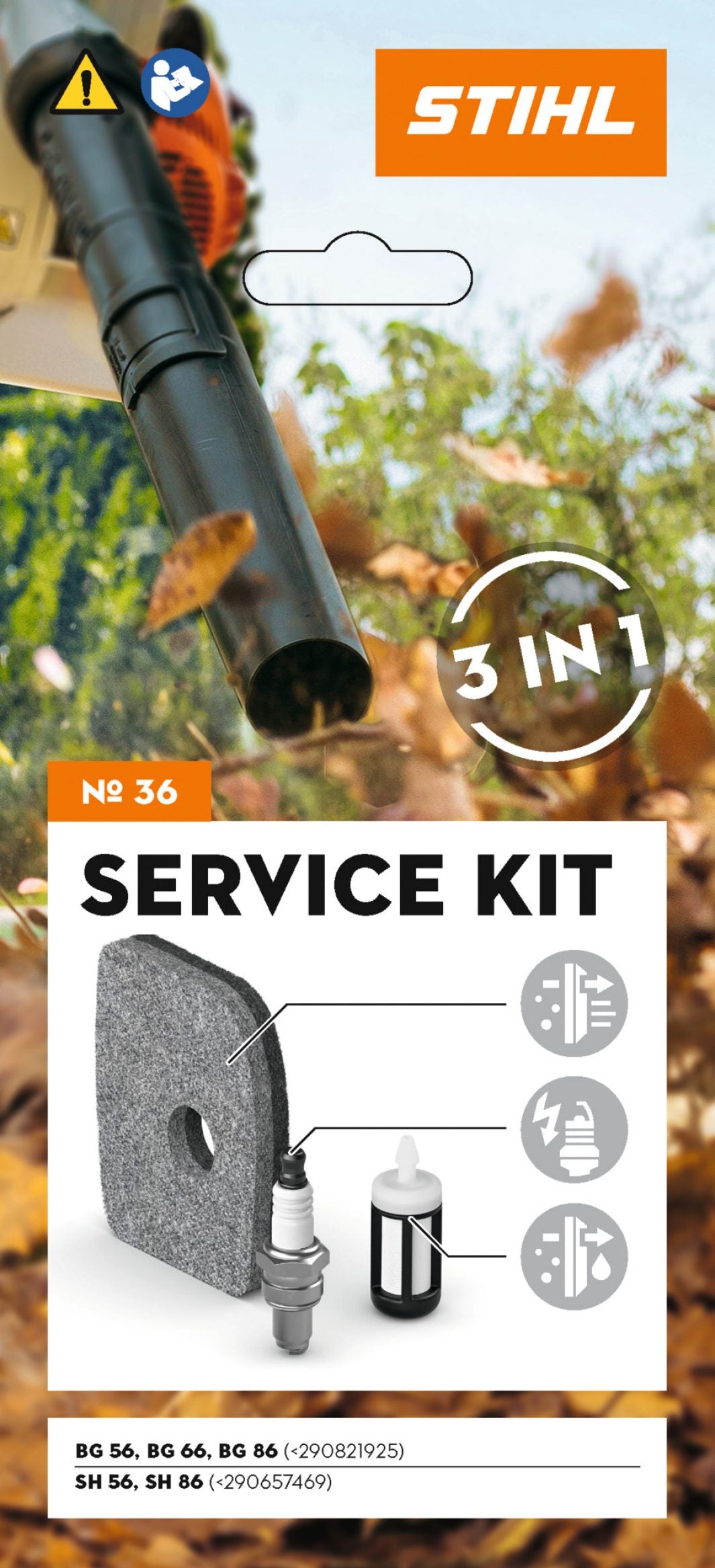 STIHL Service Kit 36: For BG56, BG66, BG86*, SH56 and SH86*