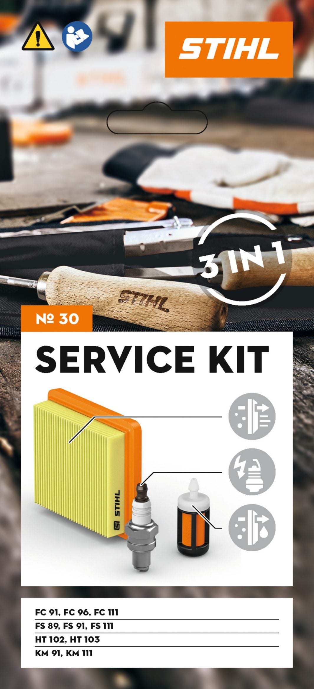 STIHL Service Kit 30: For FS89, FS91, FS111, HT102, HT103, KM91 and KM111