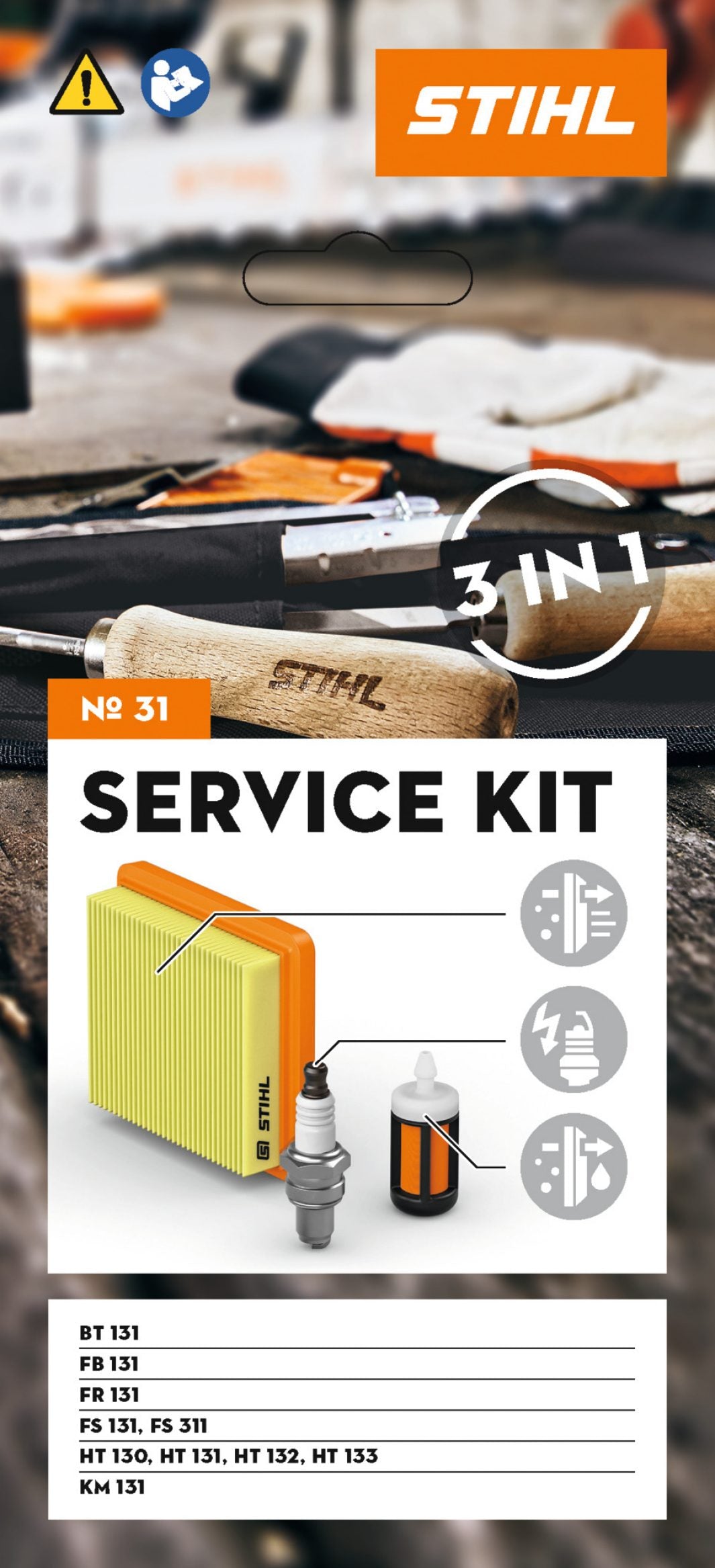 STIHL Service Kit 31: For BT131, FR131, FS131, FS311, HT130, HT131, HT133 and KM131