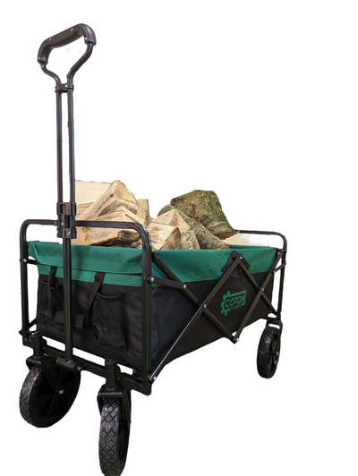 150KG Folding Wagon Heavy Duty Folding Trolley Cart Market Festival Car Boot