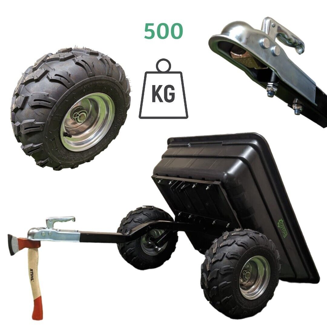 Coton Machinery 500KG Tipping Trailer ATV Quad Bike For Honda Kawasaki Yamaha