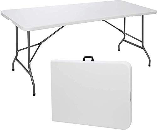 6ft Folding Trestle Table BLACK